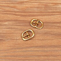 Shoe buckle pure copper belt buckle Pin button 13mm brass Japanese word belt buckle bag buckle bag buckle bag accessories