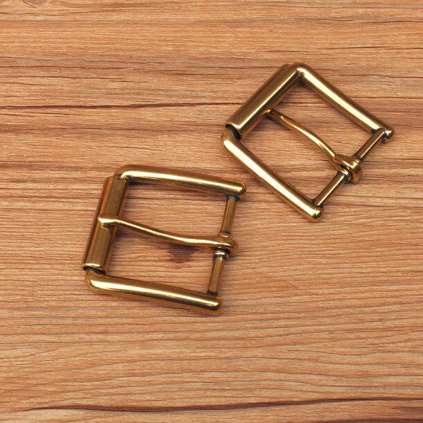 Belt buckle needle belt button alloy material antique copper wheel paste buckle high quality 38mm belt needle buckle