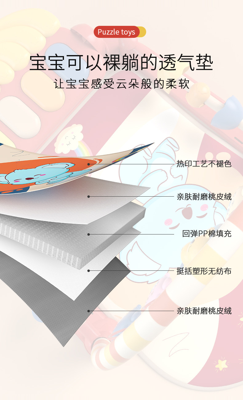 Гимнастический тренажер для детей 脚踏钢琴婴儿健身架玩具宝宝新生儿3一6个月的益智早教0-1岁小孩5 Hi Mladic