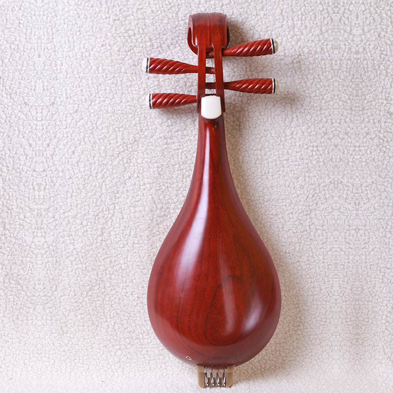 Factory direct selling mahogany shell carving Liuqin musical instrument factory direct selling professional playing whole back polished rosette copper products