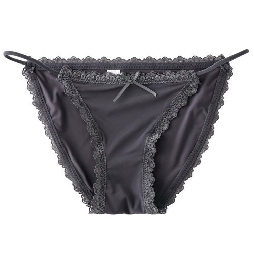 Нижнее белье, кружевные штаны, шелковые трусы, тонкий ремешок, большой размер