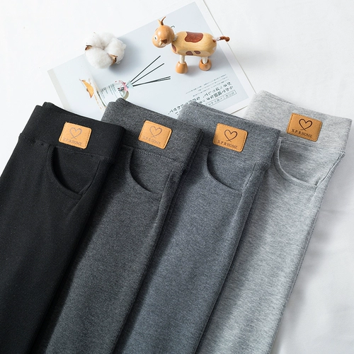 Леггинсы, осенние тонкие штаны, утепленное термобелье, высокая талия, в обтяжку, большой размер