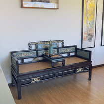 Arhat bed antique new Chinese elm solid wood small bed exquisite sofa couch leisure chair classical chaise longue sofa bed