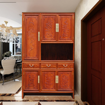 Red Wood Chinese Price-hedgehog Purple Sandalwood Flowers Pear Wood Shoe Cabinet Home Doorway Solid Wood New Chinese Style Four Doors Xuan Guan Shoes Cabinet Contained