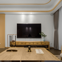 All solid wood TV cabinet cabinet new Chinese furniture elm Zen storage cabinet home TV living room floor cabinet storage