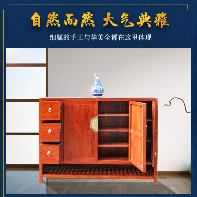 New 2020 explosion-style Chinese shoe cabinet one-piece wall-to-door large-capacity solid wood storage cabinet multi-layer foyer shoe cabinet