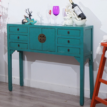 New Chinese style fairy dresser bedroom small sideboard cabinet simple case table old retro storage locker custom