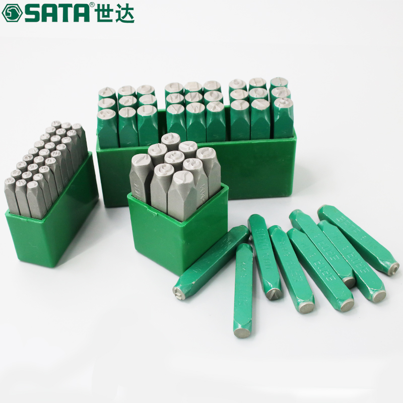 Sata Sida 90808 90805 letter punching die hand knockout punch die digital punching head steel aluminium plate chisel