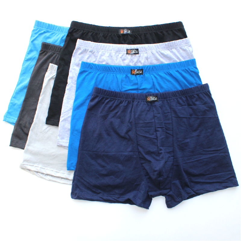 Quần cotton nguyên chất đồ lót nam trung và võ sĩ người già eo cao thoải mái thả lỏng mẫu thể thao đơn giản XL quan lot nu