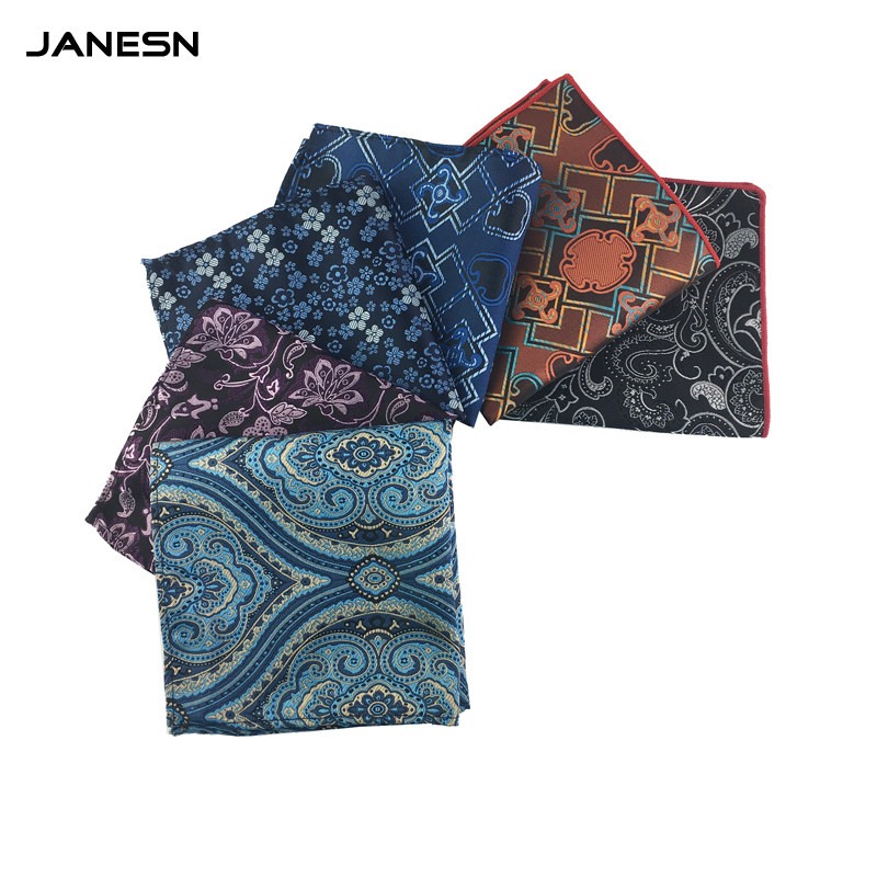 Men's suit pocket square new small square scarf wedding party dress chest scarf French handkerchief cashew flower England