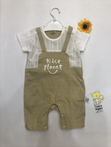 Bombilor Baby Childrens Summer New European and American Fake Two - piece Strap Hardware Short Climbing Cotton Breathing