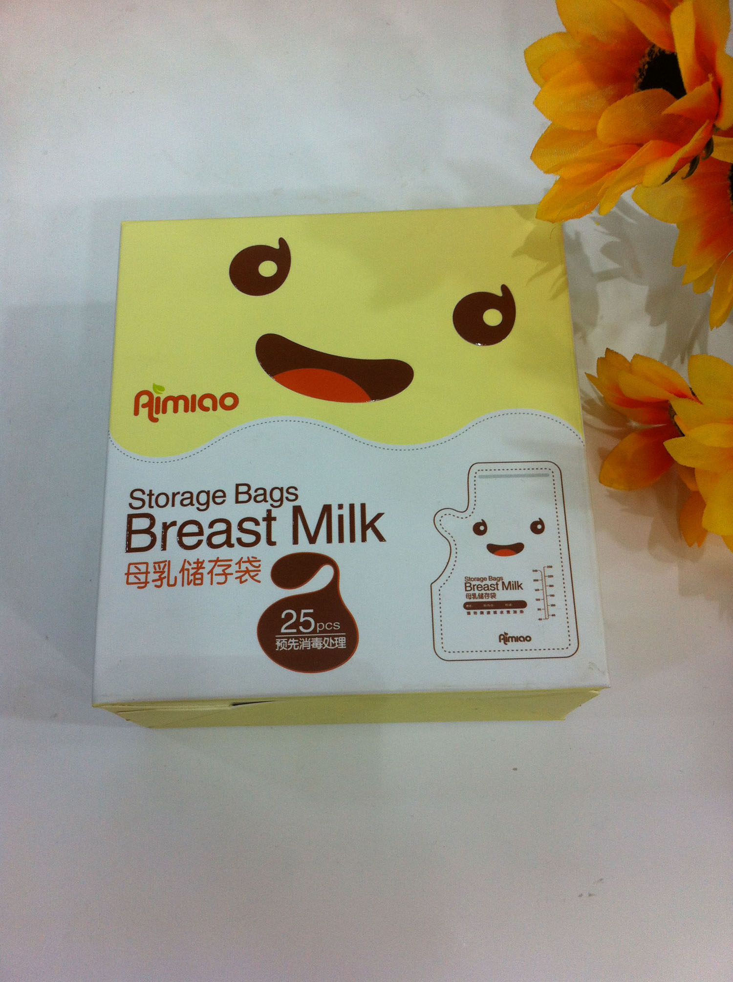 Bampabilor Achille Breast Milk Storage Bag 25 Package Fresh and Healthy 250mL 0142