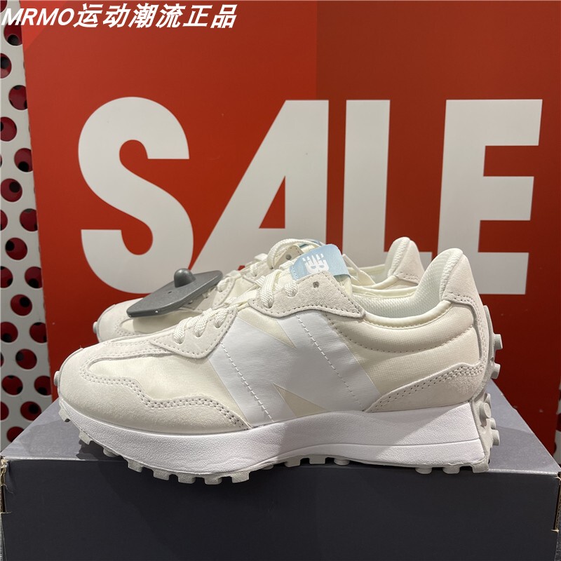 Khaki24 New Balance Nb 327m White Women's Casual Sports Retro Running Shoes Ws327Bv