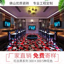 European and American red and white black brick 300MM dining room living room balcony bar non-slip wall tile art small tiles