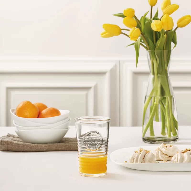 Officina1825 Commemorative Embossed Juice Cup Glass Water Cup Bormioli Rocco Imported Spot