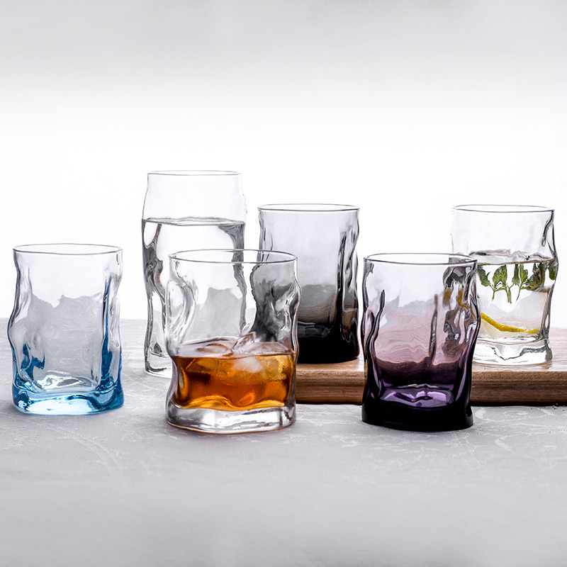 Sorgente Wavy Beverage Cup Water Glass Italy Imported Bormioli Rocco Unleaded Glass Spot