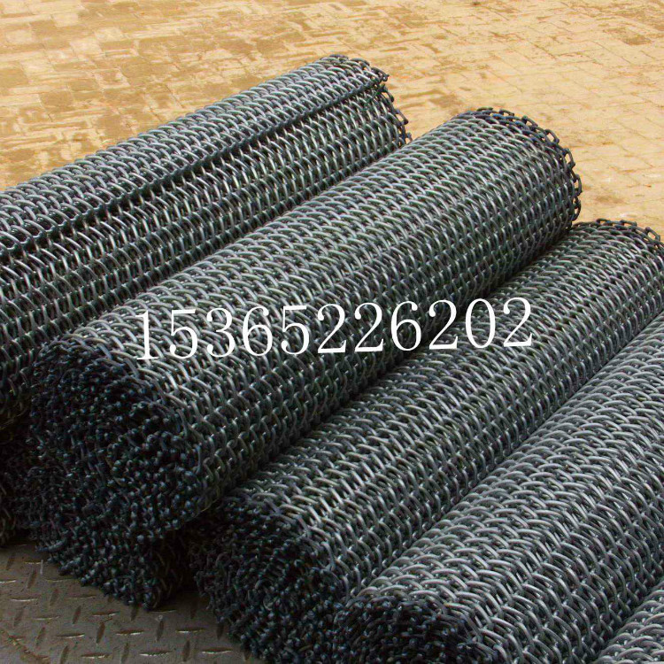 Non-standard custom black steel wire conveyor belt industrial furnace wear-resistant tensile mesh belt laser cutting machine spiral mesh belt