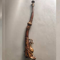 Ancient Play Bronze Ware Collection Antique Make Old Pure Bronze Dragon Horn Number Corner Movie and TV props