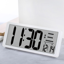 Large screen wall clock schedule electronic wall LCD alarm clock Digital home clock Bedroom living room simple desk clock