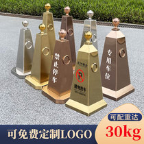 Stainless steel ice cream cone custom weighted vertical traffic prohibited parking space road cone do not park roadblock reflective cone
