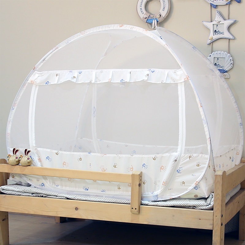 Baby mosquito net yurt free installation foldable princess children fall 65cm baby bed full cover mosquito net cover
