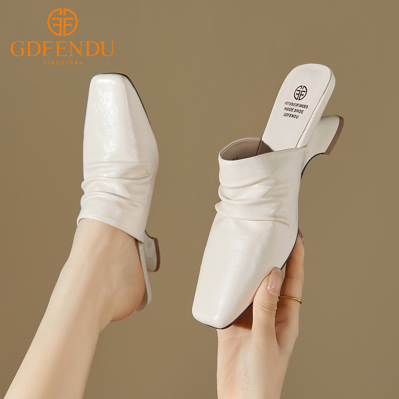 Muller Slippers for Women, Closed-Toe Half-Slippers, 2026 Summer New Style, Slip-On, French-Style, Stunning High-Heeled Sandals for Women Muller Slippers for Women, Closed-Toe Half-Slippers, 2026 Summer New Style, Slip-On, French-Style, Stunning High-Heeled Sandals for Women