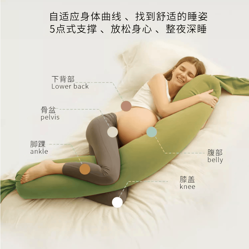 LAZYTC 妊婦用枕 腰保護 横向き寝枕 腹支え 長時間寝 専用アーティファクト 脚締め 妊娠 横向き寝枕