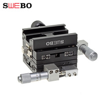 SWEBO micrometer fine-tuning two-axis gimbal Camera Wangbao macro stacked gimbal XY axis accuracy 0 01 mm