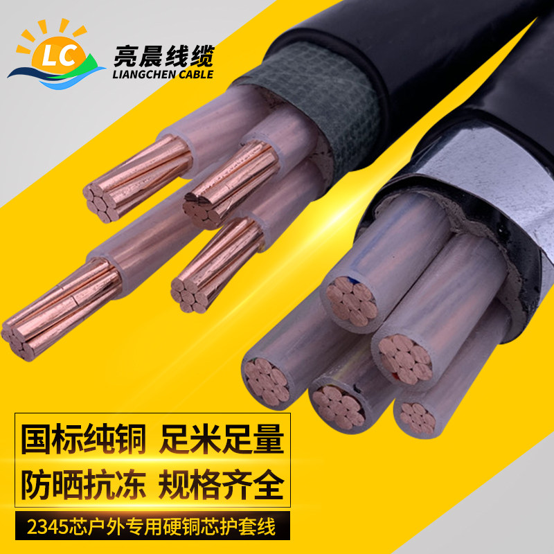 National Label Copper Core YJV10 16 25 35 35 2 3 4 5 Core 3 1 Three-phase overhead buried cable wire