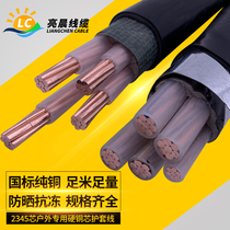 National standard copper core YJV10 16 25 35 square 2 3 4 5 core 3 1 three-phase four-wire overhead buried cable