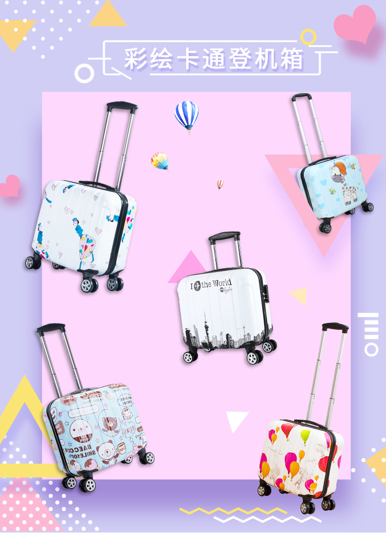Hộp mật khẩu mới vali nhỏ nữ 18 inch vali nhỏ bánh xe phổ thông 16 trường hợp xe đẩy nhẹ tùy chỉnh LOGO - Va li vali xiaomi