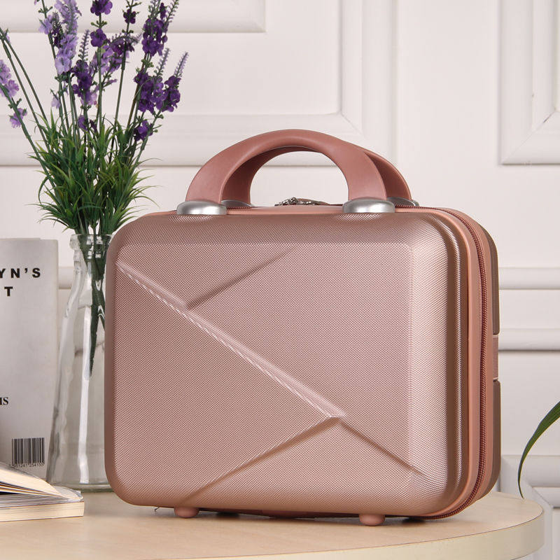 Mini suitcase small 14 inch cosmetic bag personality Fashion Women's suitcase 16 inch light short distance travel bag