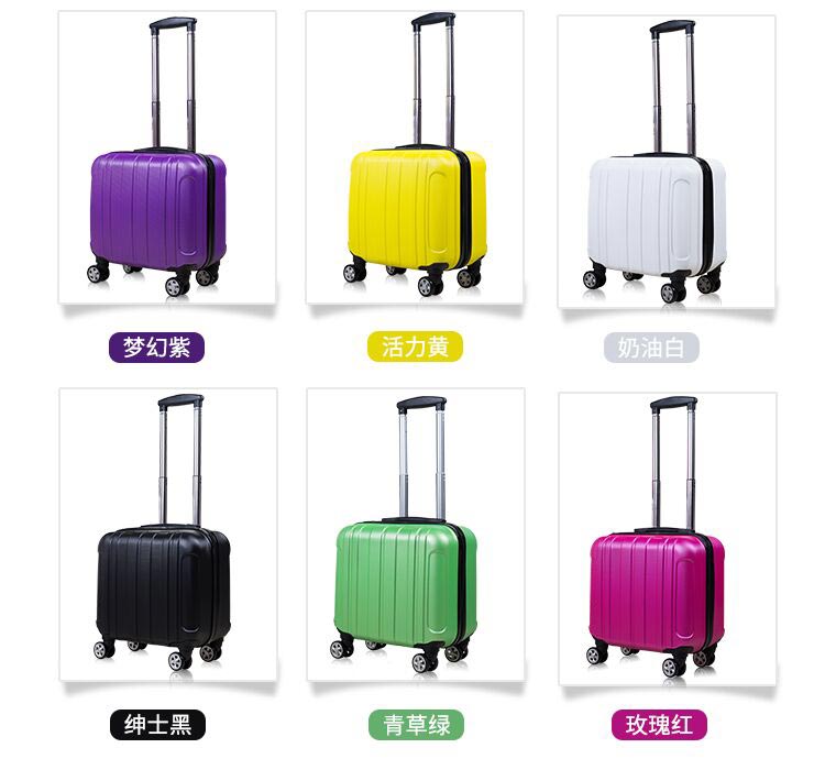 18 inch dễ thương nội trú nữ 16 vali nhỏ phổ quát bánh xe đẩy trường hợp nhỏ phim hoạt hình trẻ em du lịch hộp mật khẩu balo kéo