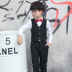 Trẻ em áo sơ mi phù hợp với áo giáp ba mảnh phù hợp với màu tím boy đàn piano showsuit boy hoa con chiếc váy nhỏ chủ. 