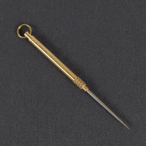 Stainless steel toothpick portable brass cylinder combined can contain picking teeth small tool teeth cleaning metal fruit signings