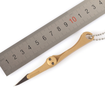 Beauty Work Cut Paper Knife Outdoor Folding Small Knife Carry-on Key Button Brass Handmade Knife Unpacking 11 Number of Surgical Blade
