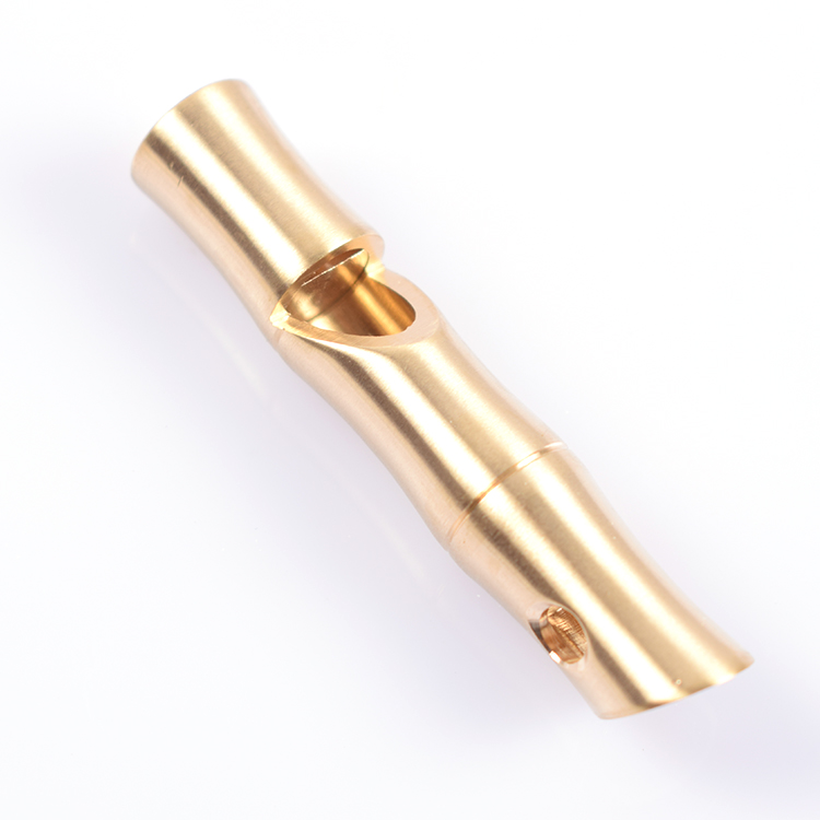 Delivery pendant Brass Whistle Bamboo Festival shaped retro brass mouth whistle High decibel begging for a distress whistle metal whistle Whistle Referee Whistle
