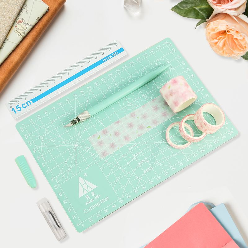 Hand account special carving knife cutting board a5 cutting board pad board Full set of art carving knife pen girl cute pen knife art hand account a4 paper cutting knife pen type manual children's primary school paper cutting tool