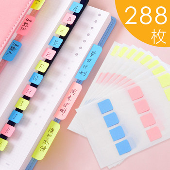 Page number highlight mark fluorescent handwritten document sticky notes