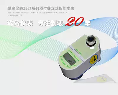 Ludao vertical IC card smart water meter plug-in card Prepaid water meter under the copper national standard first pay the fee and then use water