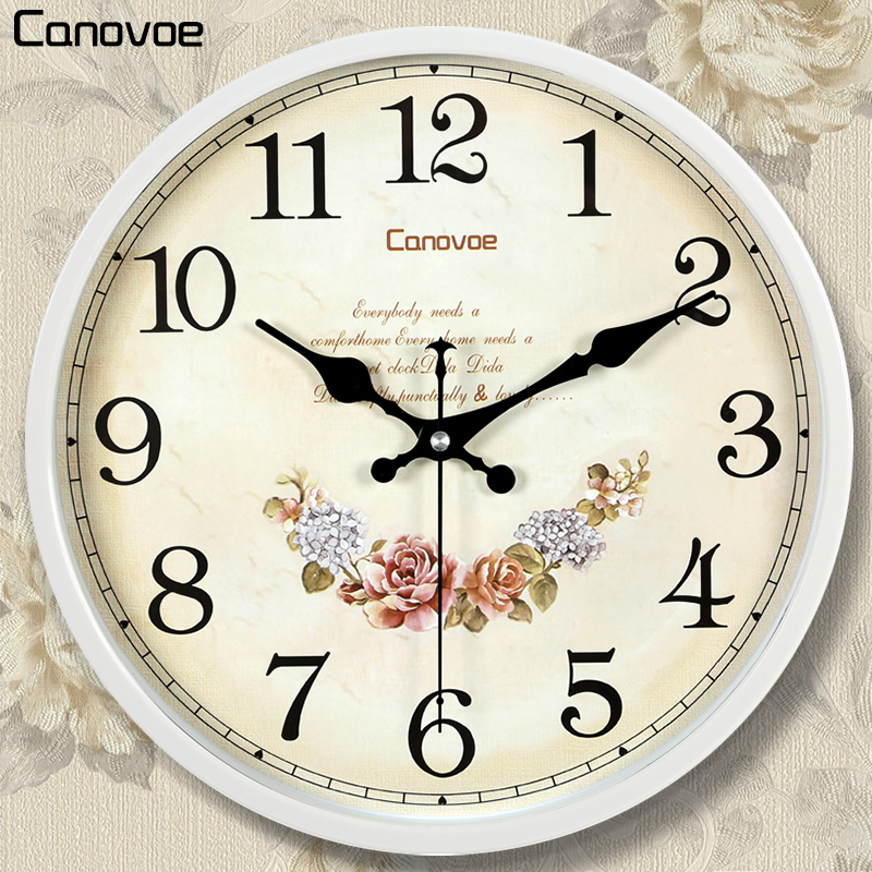 Keno's time living room mute hanging clock Eurostyle timekeeper bedroom clock modern creative quartz clock fashion hanging watch-Taobao