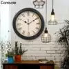 Kenuo European pastoral wall clock living room silent watch Retro large quartz clock creative clock Personality hanging watch