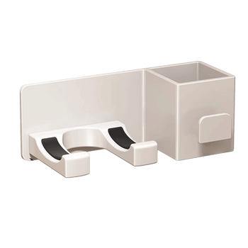 Hair dryer multi-function storage rack without hole drilling