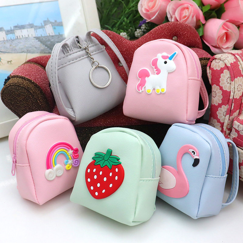 Cartoon Key Buckle Zero Wallet Boy Small Wallet Children Toy Mini Small School Bag Girl Cute Bag Pendant