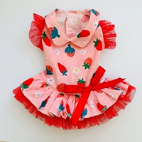 22 красная клубничная юбка