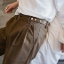 Quần vest nam mùa thu nam Sicily 9 điểm quần lửng bé trai Phiên bản Hàn Quốc của xu hướng quần vest đen suit nam Suit phù hợp