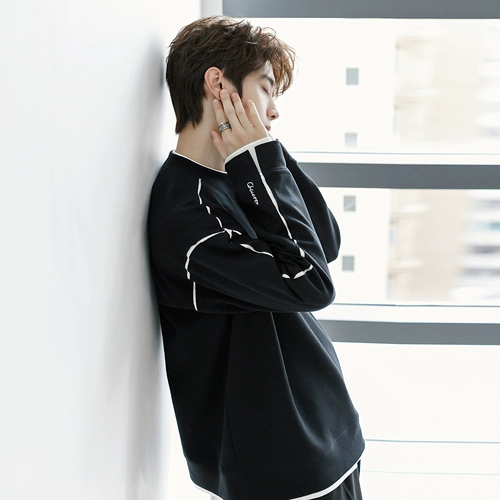 CHICERRO Осенний белый весенний лонгслив для отдыха, толстовка, круглый воротник