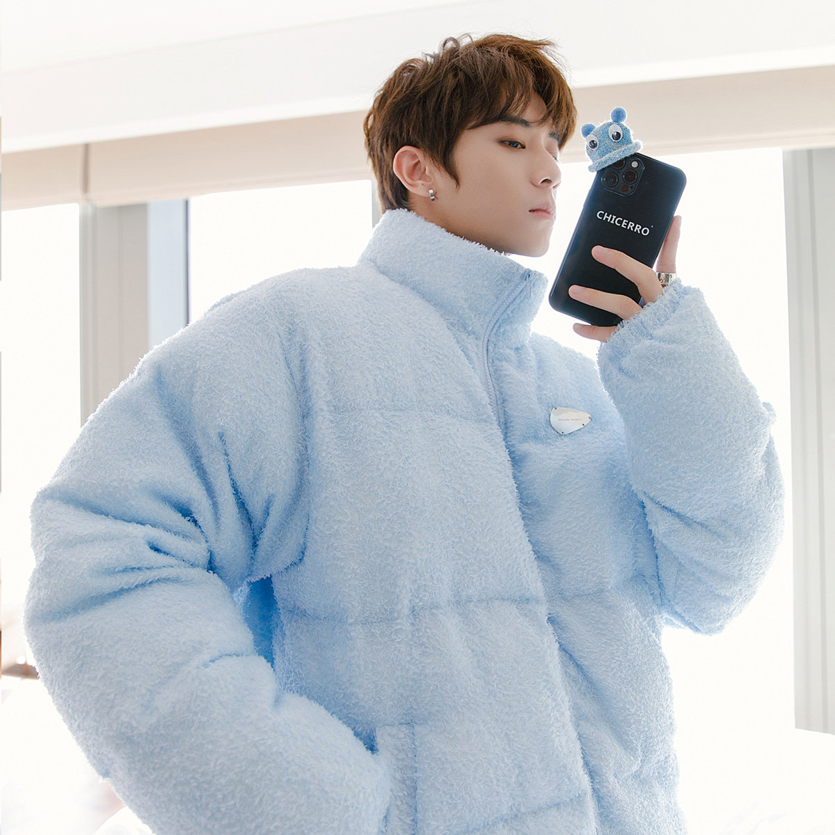 CHICERRO Sicilian men's clothing standout casual pure cotton coat jacket male loose thickened male winter cotton suit