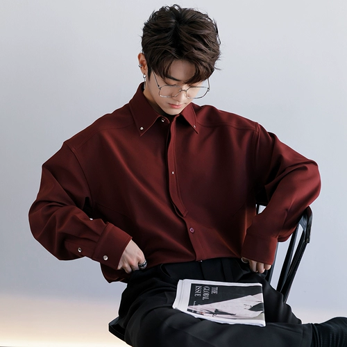 CHICERRO Мужская цветная рубашка для отдыха, галстук, оверсайз, изысканный стиль