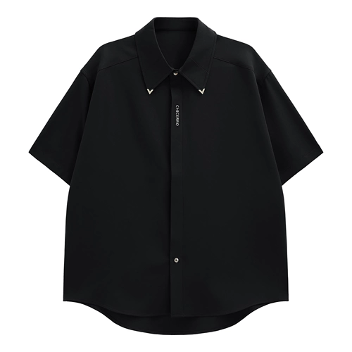 CHICERRO Рубашка, изысканный стиль, с печатью вашего логотипа, короткий рукав